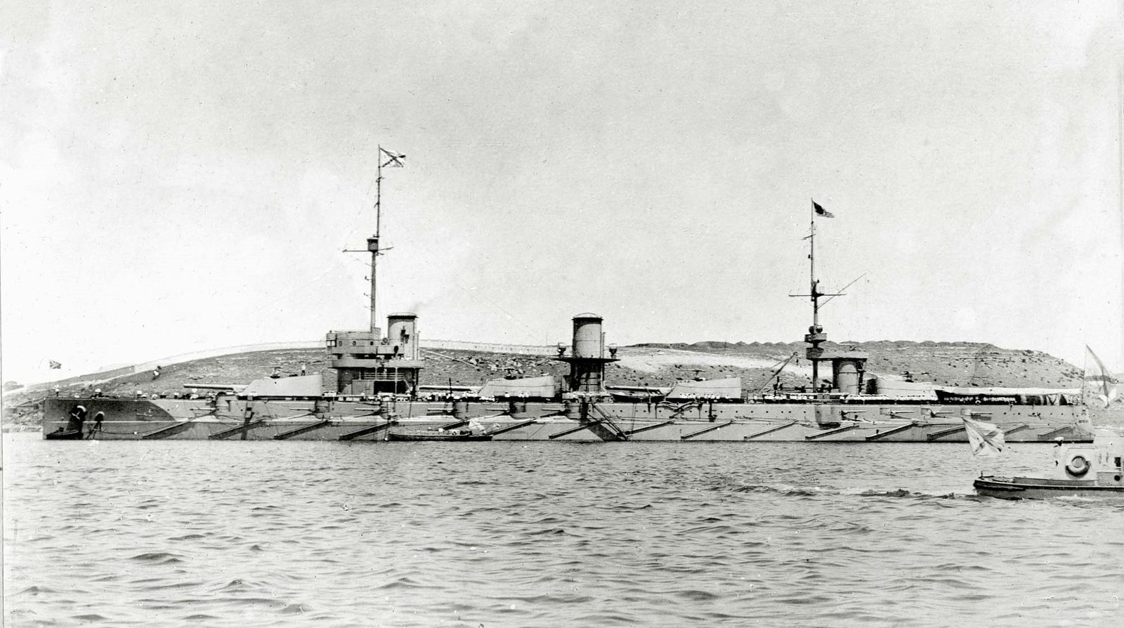 Линейный корабль «Императрица Мария» на севастопольском рейде, 1916 год